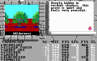 Pantallazo de Bard's Tale III: The Thief of Fate, The para PC