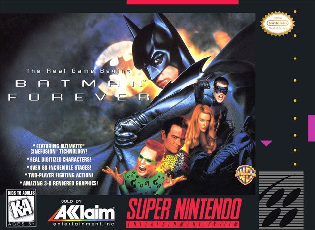 Caratula de Batman Forever (Europa) para Super Nintendo