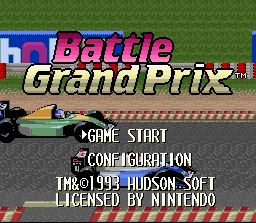 Pantallazo de Battle Grand Prix para Super Nintendo