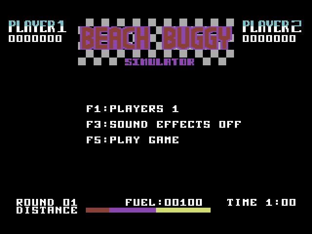 Pantallazo de Beach Buggy Simulator para Commodore 64