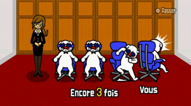 Pantallazo de Beat The Beat: Rhythm Paradise para Wii