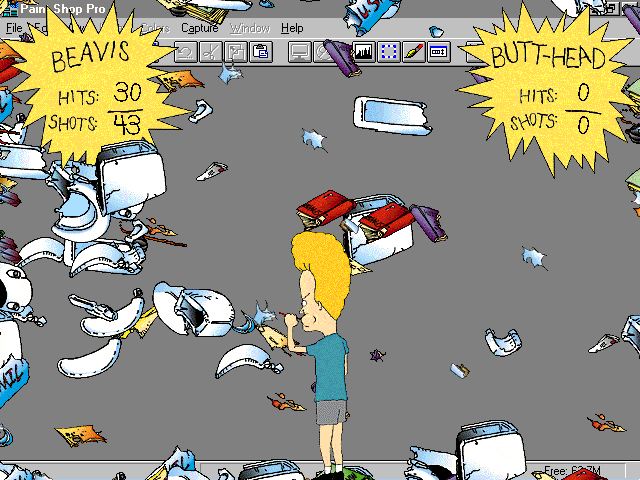 Pantallazo de Beavis and Butt-head in Screen Wreckers para PC