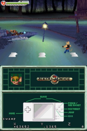 Pantallazo de Biker Mice from Mars para Nintendo DS