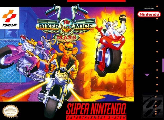 Caratula de Biker Mice from Mars para Super Nintendo