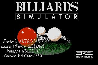 Pantallazo de Billiards Simulator para Atari ST