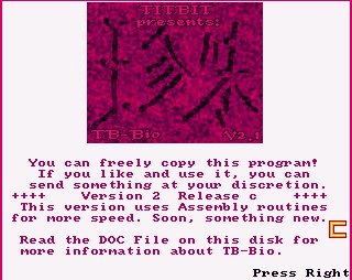 Pantallazo de Biomorphs V2.1 C para Amiga
