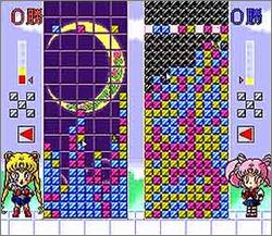 Pantallazo de Bisyoujyo Senshi Sailor Moon S: Kondoha Puzzle de Oshiokiyo (Japonés) para Super Nintendo