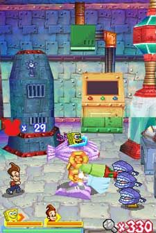 Pantallazo de Bob Esponja: El Ataque De Los Juguetes Robóticos para Nintendo DS