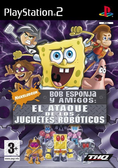 Caratula de Bob Esponja: El Ataque De Los Juguetes Robóticos para PlayStation 2