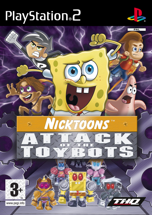 Caratula de Bob Esponja: El Ataque De Los Juguetes Robóticos para PlayStation 2