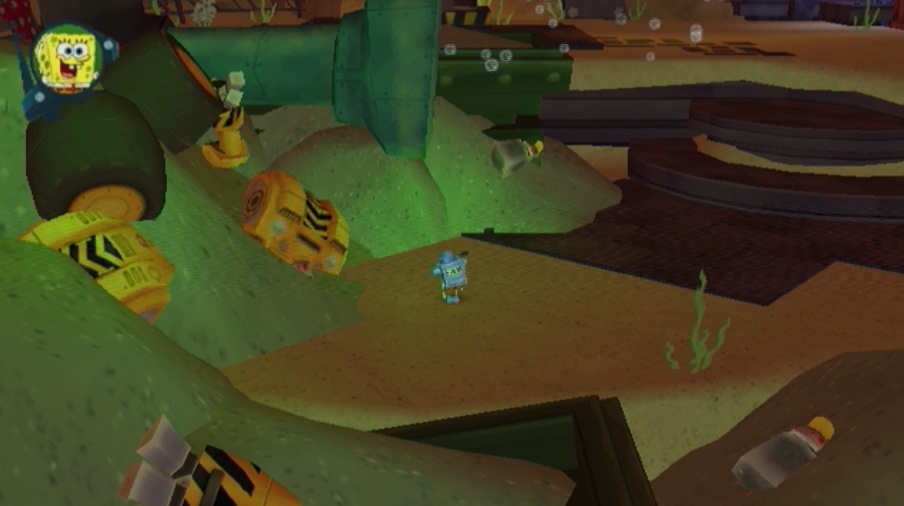 Pantallazo de Bob Esponja: El Ataque De Los Juguetes Robóticos para Wii