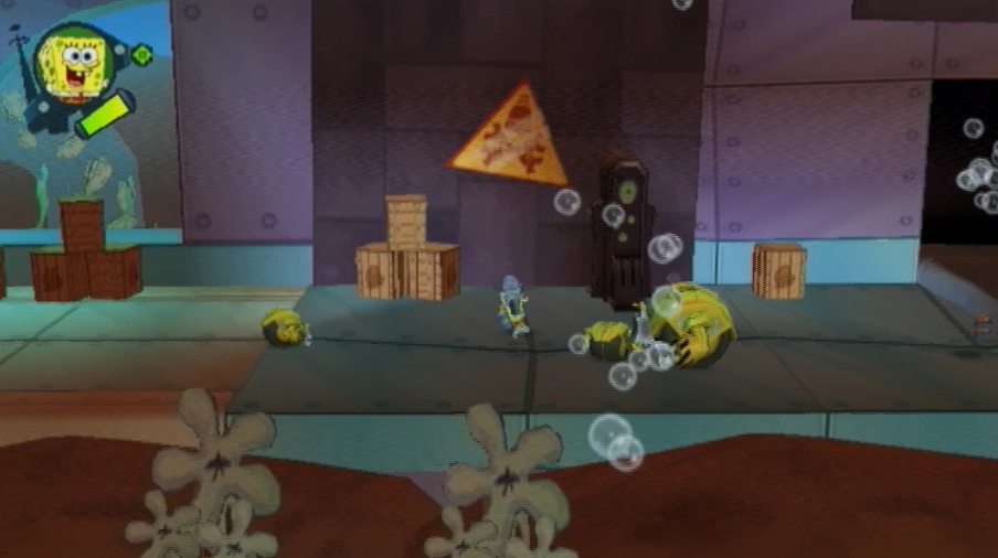 Pantallazo de Bob Esponja: El Ataque De Los Juguetes Robóticos para Wii