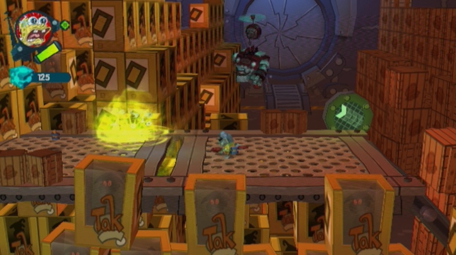 Pantallazo de Bob Esponja: El Ataque De Los Juguetes Robóticos para Wii