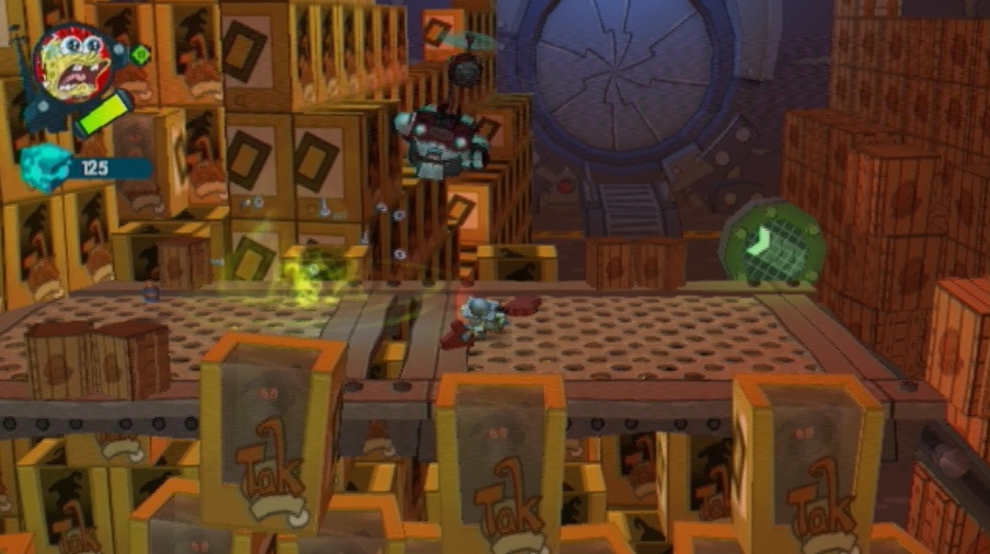 Pantallazo de Bob Esponja: El Ataque De Los Juguetes Robóticos para Wii