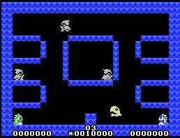 Pantallazo de Bubble Bobble. New Boggle Boggle para MSX