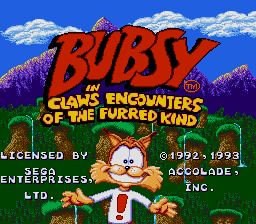 Pantallazo de Bubsy in Claws Encounters of the Furred Kind para Sega Megadrive