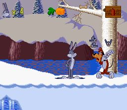 Pantallazo de Bugs Bunny in Rabbit Rampage para Super Nintendo