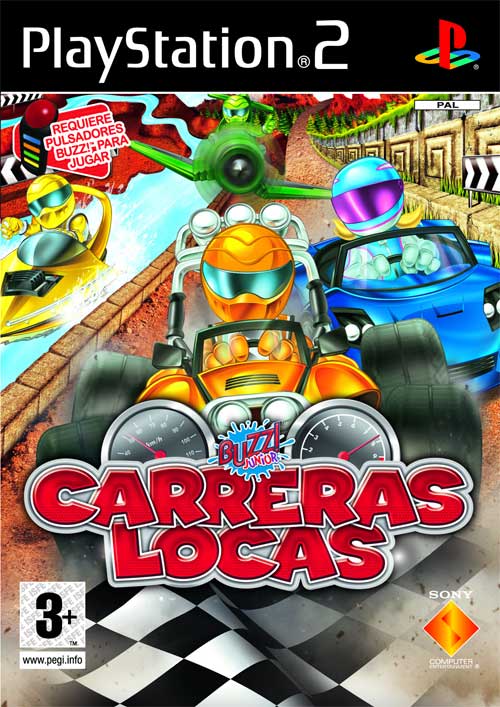 Caratula de Buzz! Junior: Carreras Locas para PlayStation 2