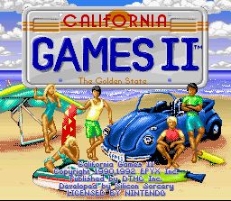 Pantallazo de California Games II para Super Nintendo