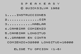 Pantallazo de Campo de Minas + Speakeasy para Spectrum