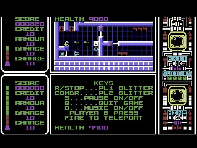 Pantallazo de Captain Fizz Meets the Blaster-Trons para Commodore 64