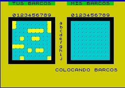 Pantallazo de Caramelos + Batalla Naval para Spectrum