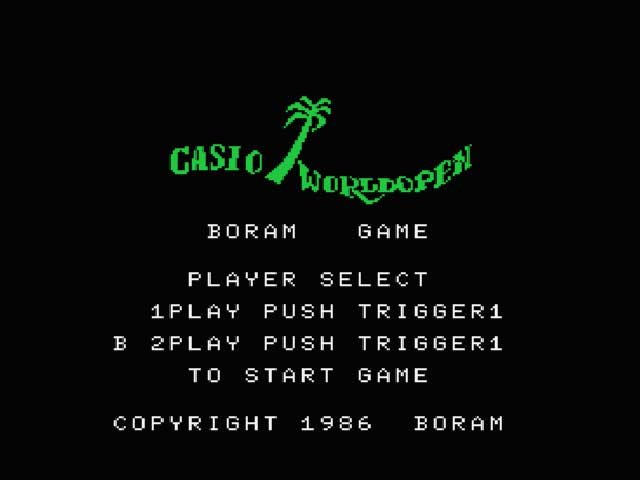 Pantallazo de Casio World Open para MSX