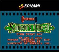 Pantallazo de Castlevania II: Simon's Quest para Nintendo (NES)
