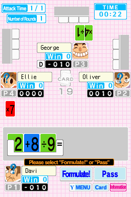 Pantallazo de Challenge Me: Maths Workout para Nintendo DS