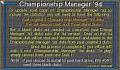 Pantallazo nº 1795 de Championship Manager'94: Season Disk (322 x 202)