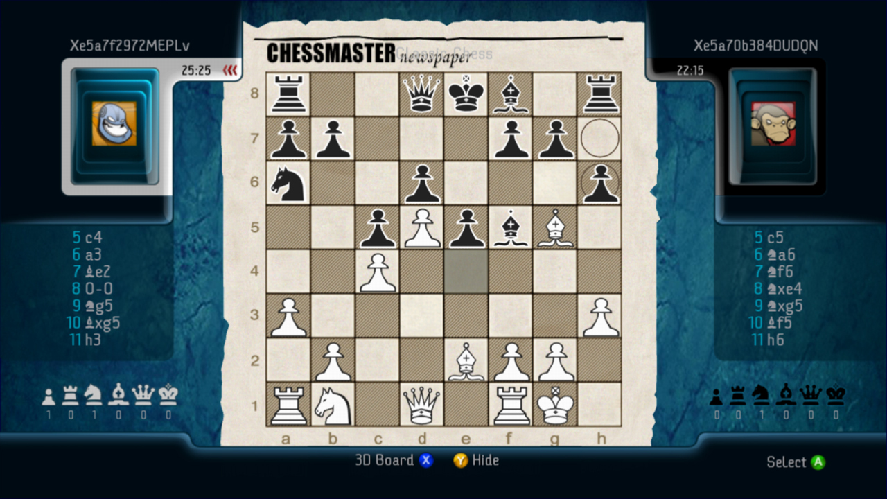Pantallazo de Chessmaster LIVE (Xbox Live Arcade) para Xbox 360