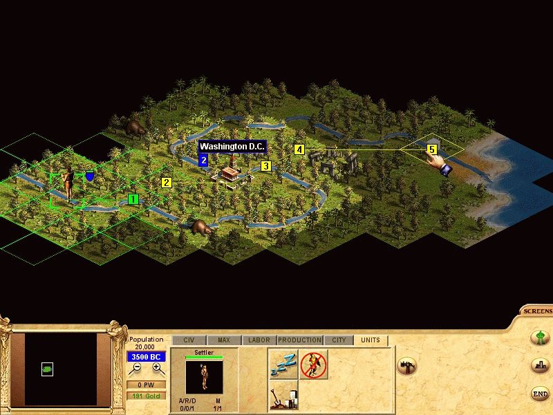 Pantallazo de Civilization: Call to Power para PC