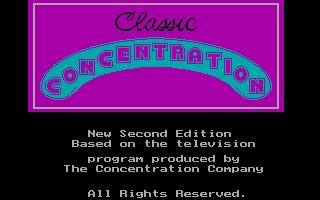 Pantallazo de Classic Concentration 2nd Edition para PC