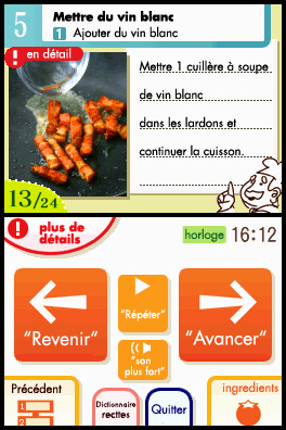 Pantallazo de Cocina conmigo: ¿Qué preparamos hoy? para Nintendo DS