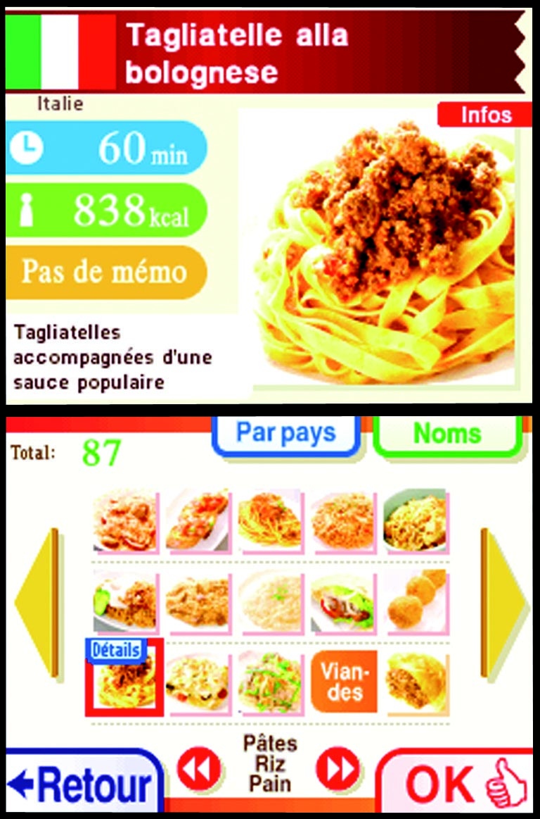 Pantallazo de Cocina conmigo: ¿Qué preparamos hoy? para Nintendo DS