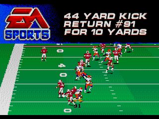 Pantallazo de College Football USA 97: The Road to New Orleans para Sega Megadrive