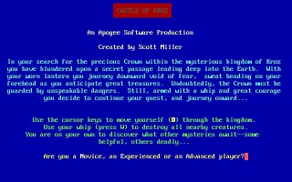 Pantallazo de Complete Kroz Series, The (a.k.a. Kingdom of Kroz) para PC