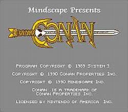Pantallazo de Conan: The Mysteries of Time para Nintendo (NES)