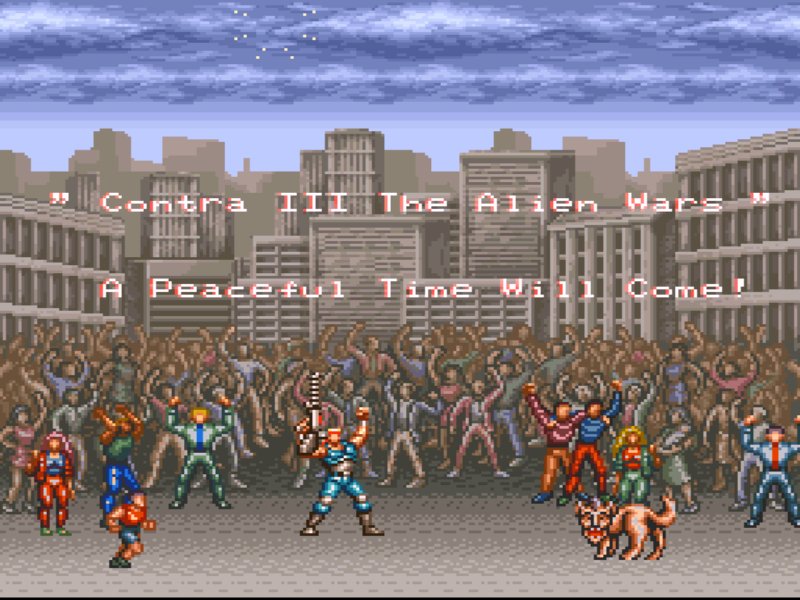 Pantallazo de Contra III: The Alien Wars para Super Nintendo