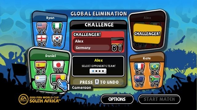 Pantallazo de Copa Mundial de la FIFA Sudáfrica 2010 para Wii