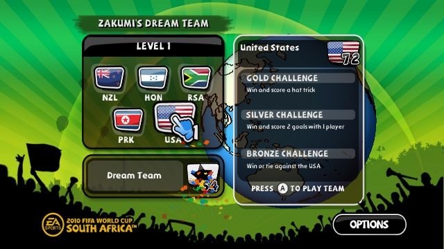 Pantallazo de Copa Mundial de la FIFA Sudáfrica 2010 para Wii