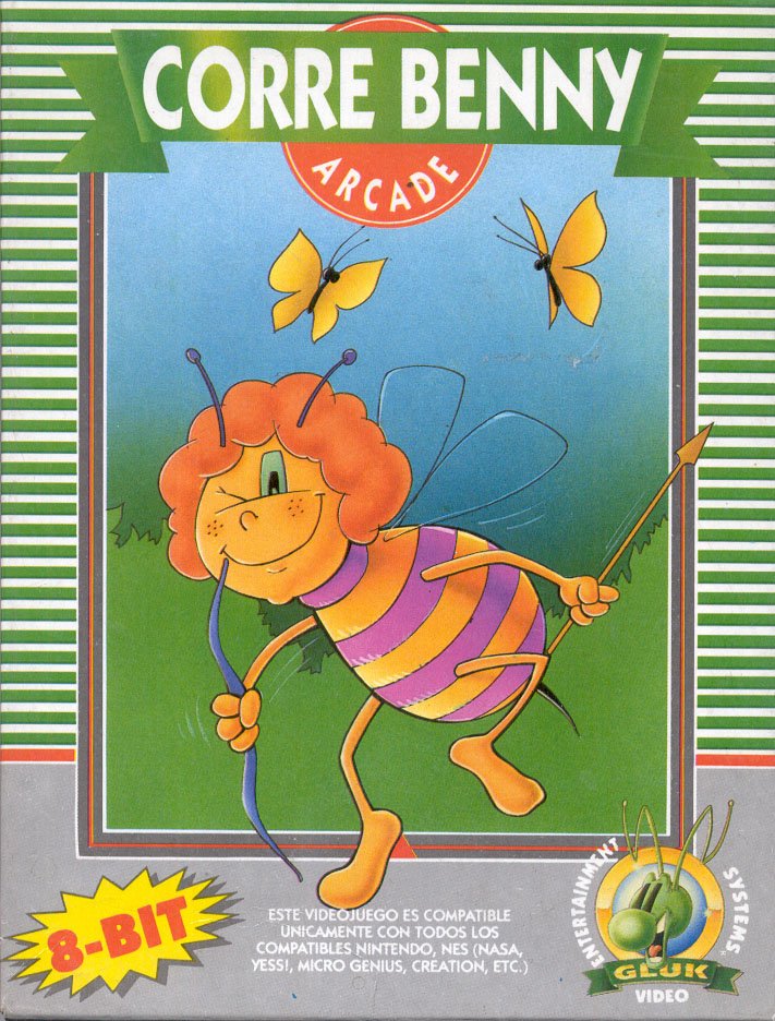 Caratula de Corre Benny para Nintendo (NES)