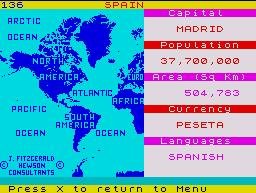 Pantallazo de Countries of the World para Spectrum