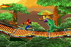 Pantallazo de Crash Bandicoot Advance - Wakuwaku Tomodachi Daisakusen (Japonés) para Game Boy Advance
