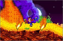 Pantallazo de Crash Bandicoot Purple: Ripto's Rampage para Game Boy Advance