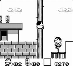 Pantallazo de Crayon Shin-chan: Ora to Shiro wa Otomodachi da yo para Game Boy