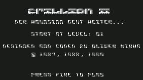 Pantallazo de Crillion II para Commodore 64
