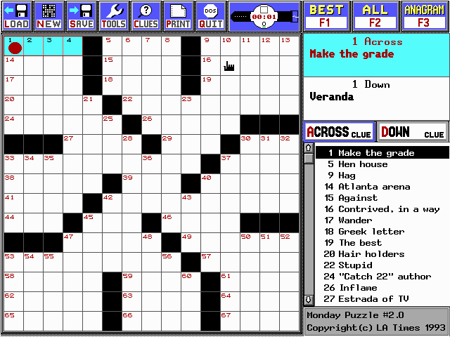 Pantallazo de CrossWorld: LA Times Edition para PC