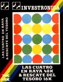 Caratula de Cuatro en Raya + Rescate del Tesoro, Las para Spectrum