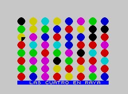 Pantallazo de Cuatro en Raya + Rescate del Tesoro, Las para Spectrum